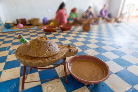 24254172-women-working-in-a-cooperative-for-the-manufacturing-of-argan-fruits-in-essaouira-morocco