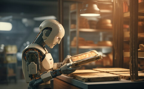 un-robot-anthropomorphe-effectuant-un-travail-humain-regulier-dans-le-futur