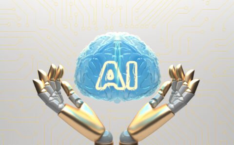 ai-cloud-concept-with-robot-arms